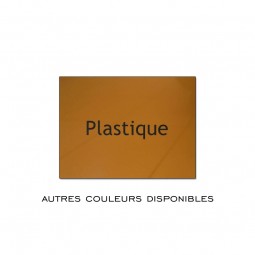 Plaque gravée de Boîte aux lettres normalisée en plastique métallisé